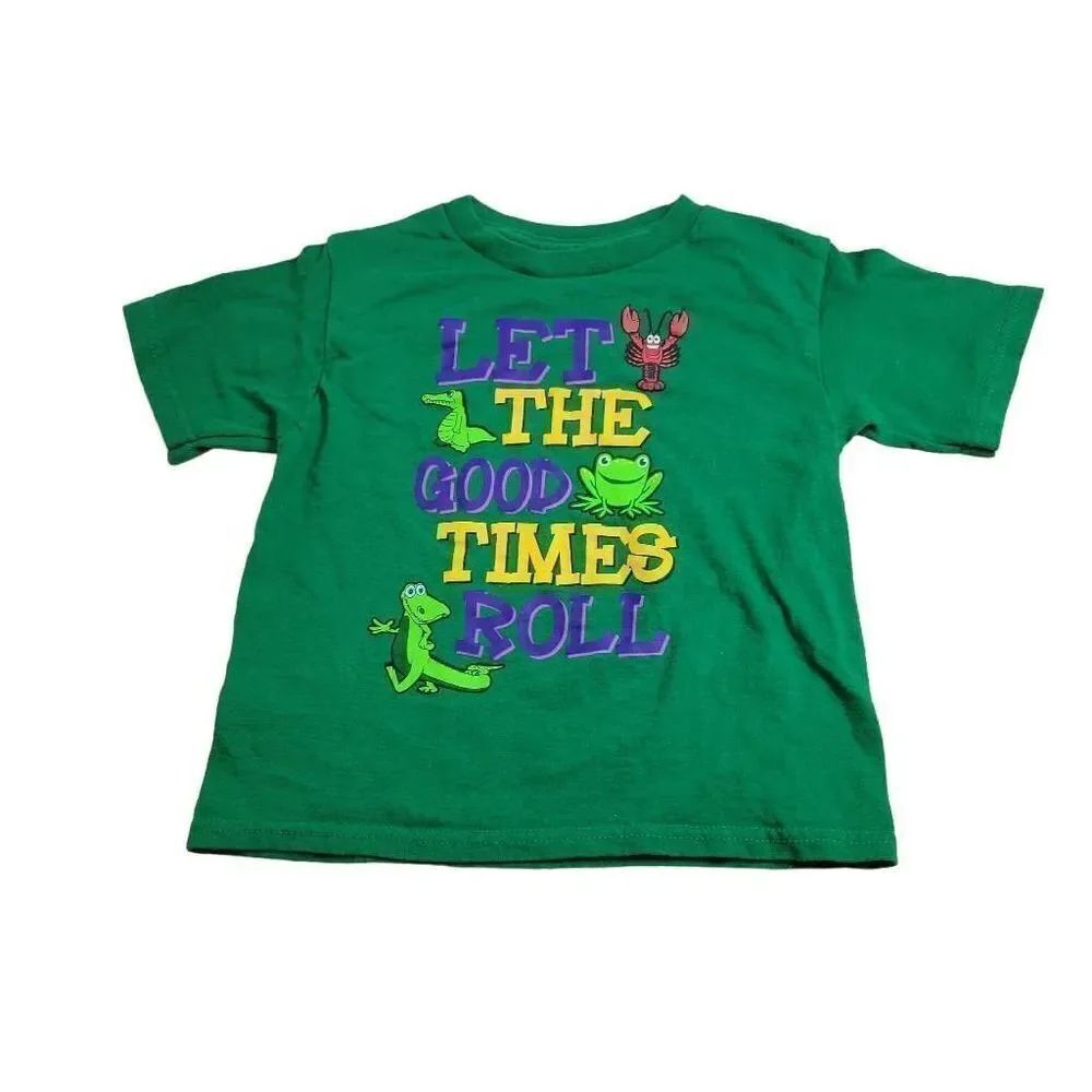 Mardi Gras Let the good times Roll shirt 3T